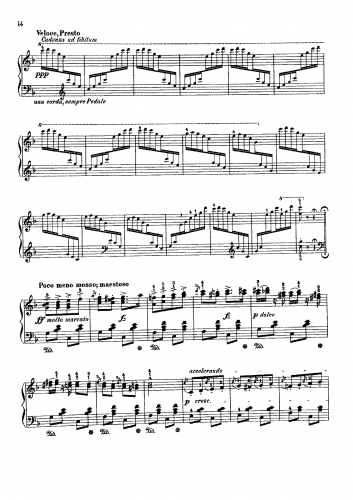 Liszt - Hungarian Rhapsody No. 14 - Cadenzas Bendel - Cadenza