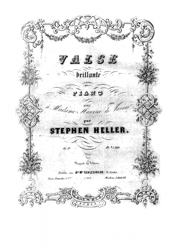 Heller - Valse Brillante No,4, Op. 59 - Score