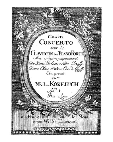 Kozeluch - Keyboard Concerto, Op. 12 no.1