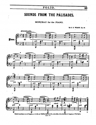 Wilson - Sounds from the Palisades - Score