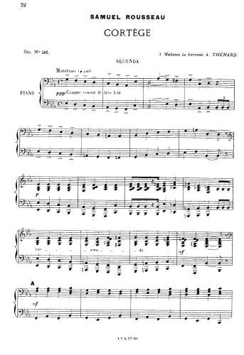 Rousseau - Cortège - Score