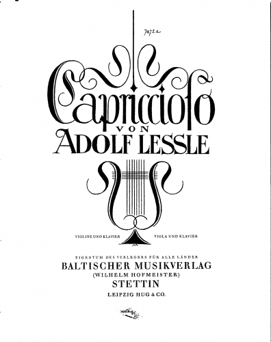 Lessle - Capriccioso - Piano score
