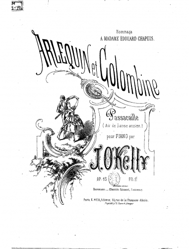 O'Kelly - Arlequin et Colombine - Piano Score - Score