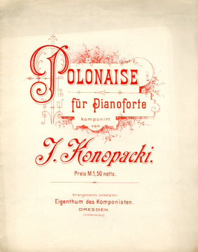Konopacki - Polonaise - Score