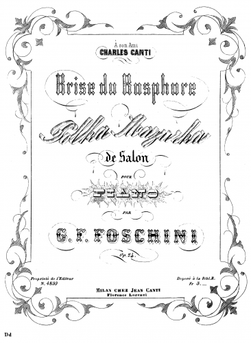 Foschini - Polka Mazurka de Salon - Score