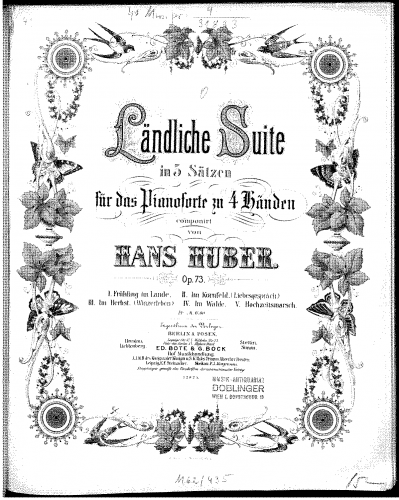 Huber - Ländliche Suite - Score