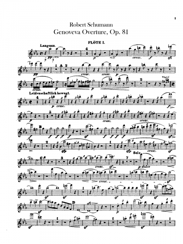 Schumann - Genoveva, Op. 81 - Overture