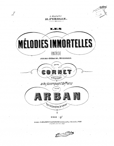 Arban - Les mélodies immortelles - Scores and Parts