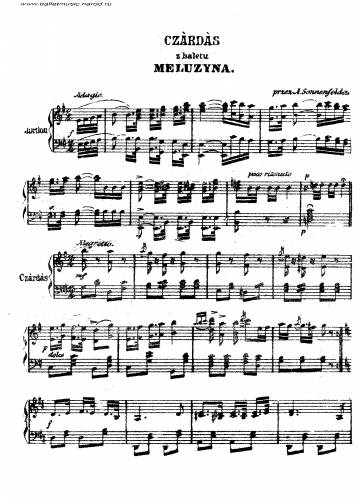 Sonnenfeld - Meluzyna - Selections For Piano solo - Csárdás