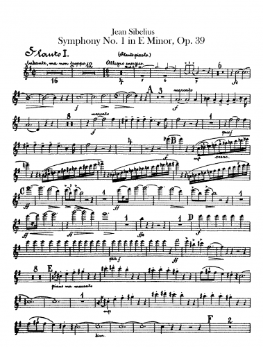 Sibelius - Symphony No. 1, Op. 39