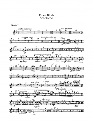 Bloch - Rhapsodie hébraÃ¯que pour violoncelle et grand orchestre