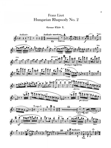 Liszt - Hungarian Rhapsody No. 2, S. 244/2 - For Orchestra
