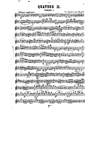 Schubert - String Quartet No. 10 in E-flat Major, D.87 (Op. 125 No. 1)