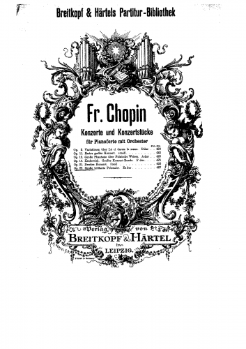 Chopin - Andante spianato et Grande polonaise brillante - Score