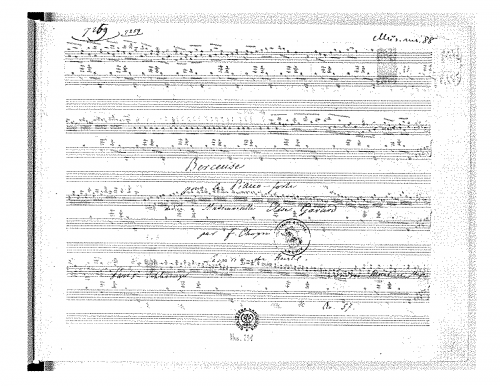 Chopin - Berceuse - Piano Score - Score