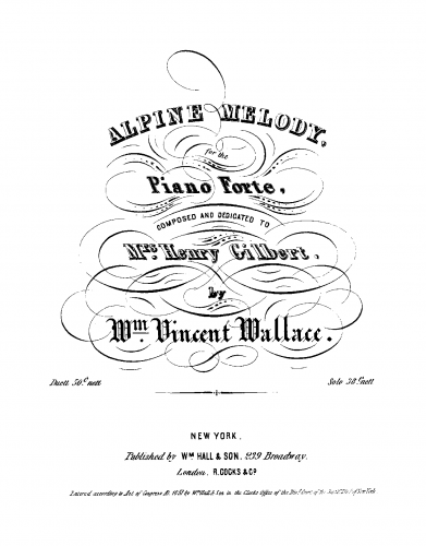 Wallace - Alpine Melody - Piano Score - Score