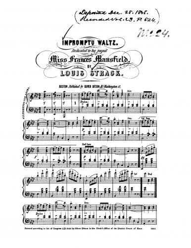 Strack - Impromptu-Waltz - Piano Score - Score