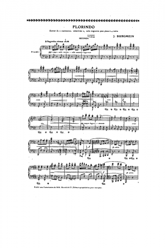 Ricordi - Suite mignonne pour piano à 4 mains - Florindo