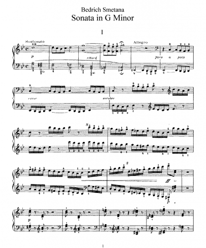 Smetana - Piano Sonata - Score