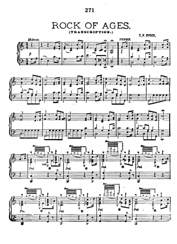 Ryder - Rock of Ages, Op. 120 - Score