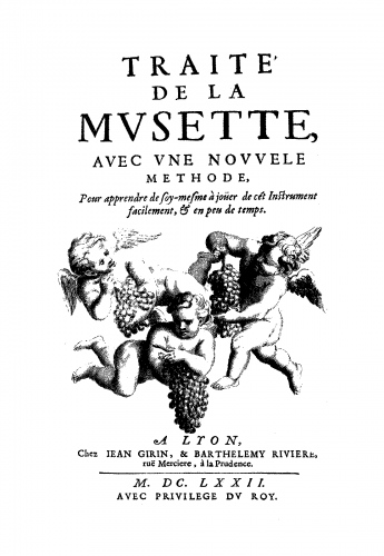 Borjon de Scellery - Traité de la musette - Complete book