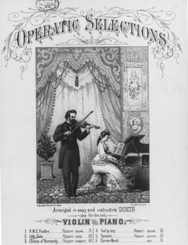Sousa - Carmen March - For Violin and Piano (Sousa) - Piano score