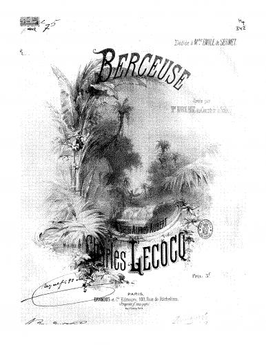 Lecocq - Berceuse - Score