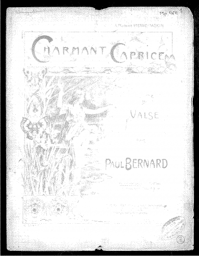 Bernard - Charmant caprice - Piano Score - Score