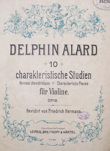 Alard - Etudes caracteristiques, Op. 18 - Complete  score