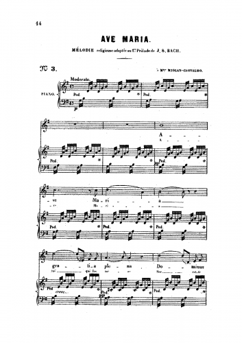 Gounod - Ave Maria - For Piano Solo (Perry) - Score