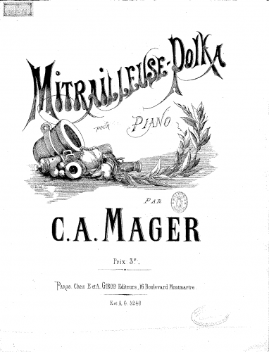 Mager - Mitrailleuse-polka - Score