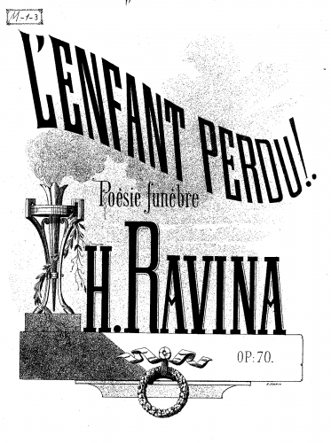 Ravina - L'enfant perdu! - Piano Score - Score