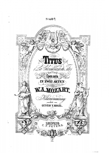 Mozart - La clemenza di Tito - Vocal Score - Score