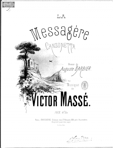 Massé - La messagère - Score