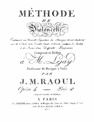 Raoul - Méthode de violoncelle - Complete Book