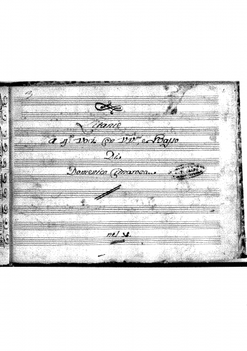 Cimarosa - Litanie a 4 covi con violine e basso - Score