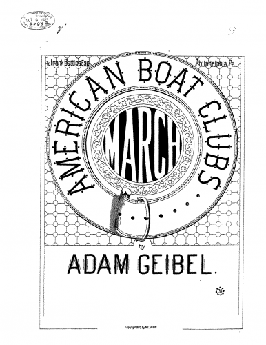 Geibel - American Boat Clubs' March - Piano Score - Score