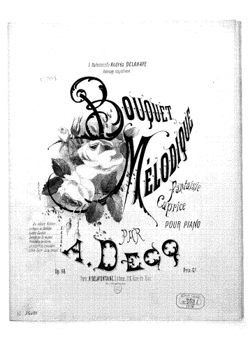 Decq - Bouquet mélodique - Score