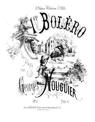 Nouguier - Premier boléro - Score