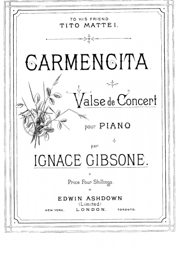 Gibsone - Carmencita - Score