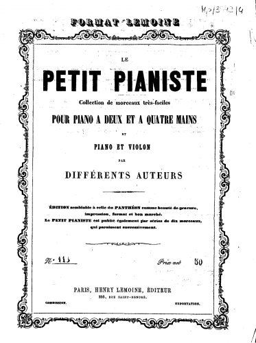 Battmann - Piano Sonatine - Score