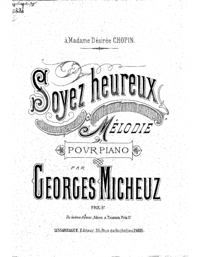Micheuz - Soyez heureux - Score