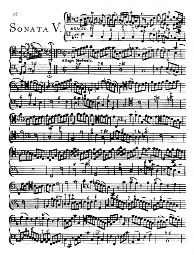 Geminiani - Cello Sonata in F major - Scores - Score