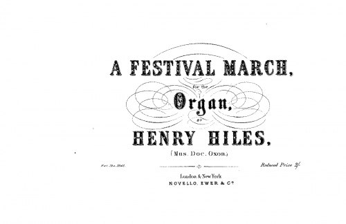 Hiles - A Festival March - Score