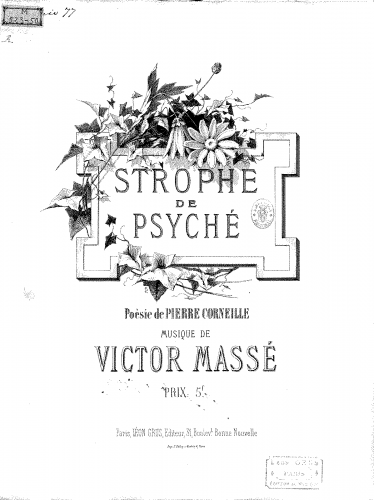 Massé - Strophe de Psyché - Score