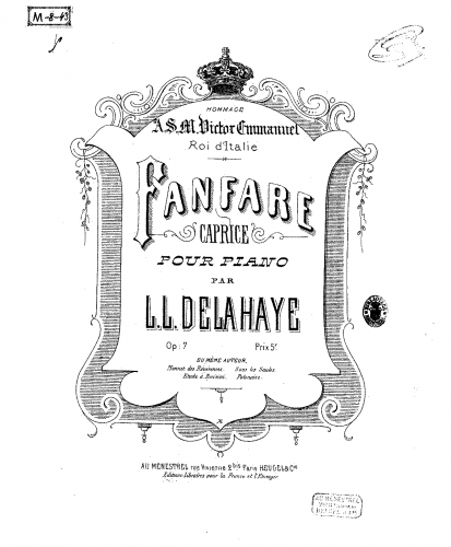 Delahaye - Fanfare - Piano Score - Score