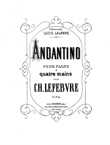 Lefebvre - Andantino - Score