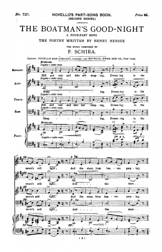 Schira - The Boatman's Good-Night - Score