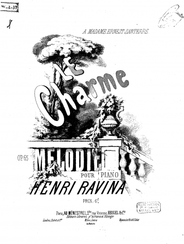 Ravina - Le charme - Piano Score - Score