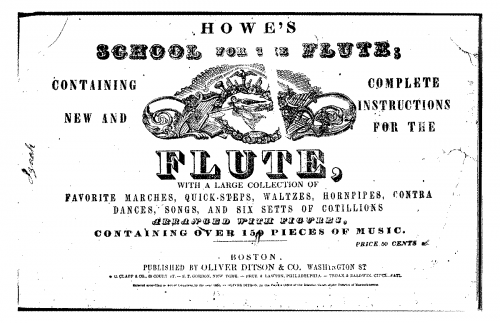 Howe - Howe's School for the Flute - Complete Book